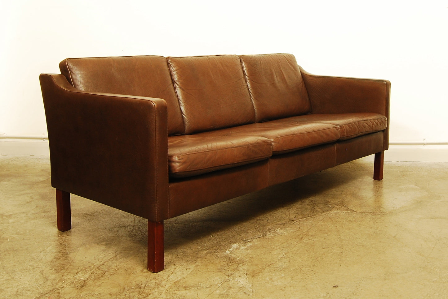 Three seat leather sofa
