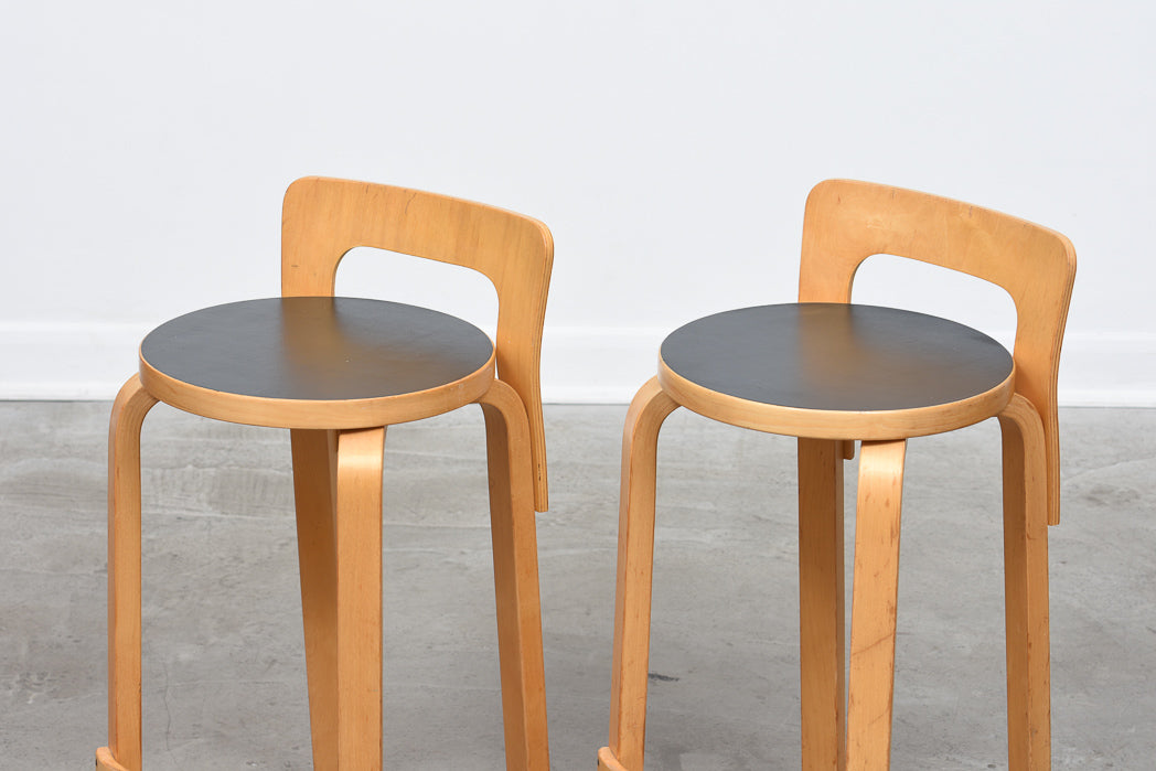 Two available: K65 stool by Alvar Aalto