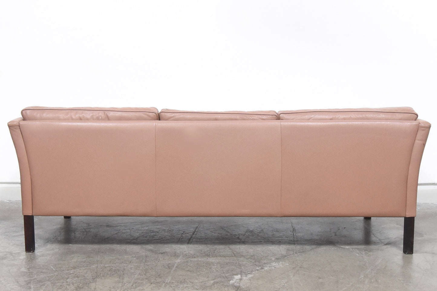 Three seat leather sofa by Stouby