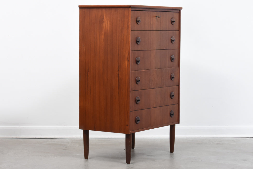 1950s teak chest of drawers