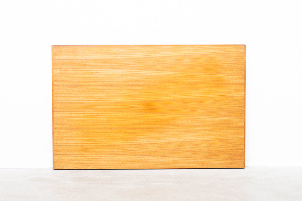 Large extending teak dining table