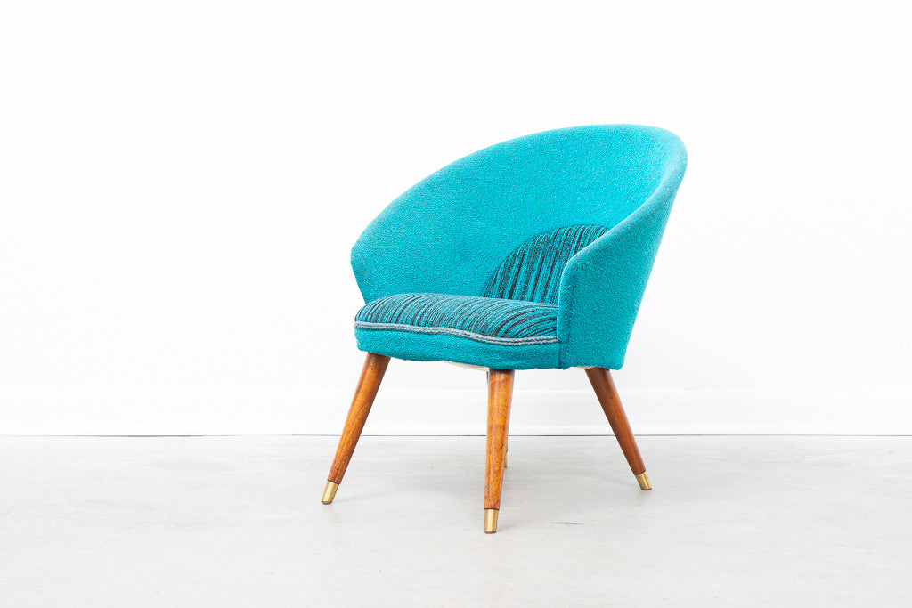 1950s Danish slipper chair