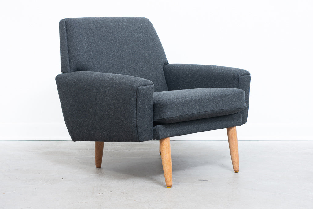 1960s Danish wool lounger