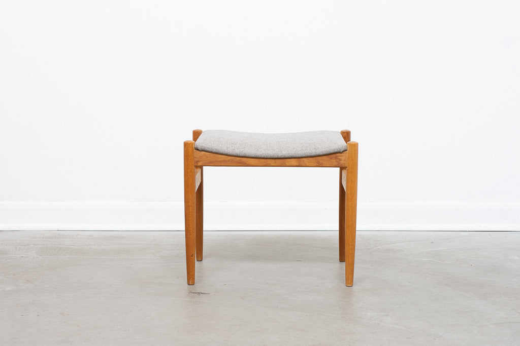 Vintage oak foot stool