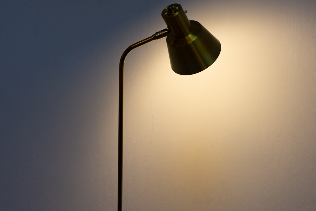 1960s brass floor lamp