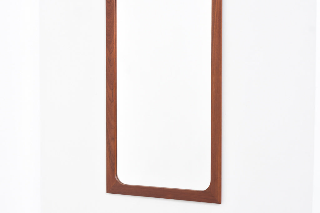 Teak-framed mirror by Børge Larsen