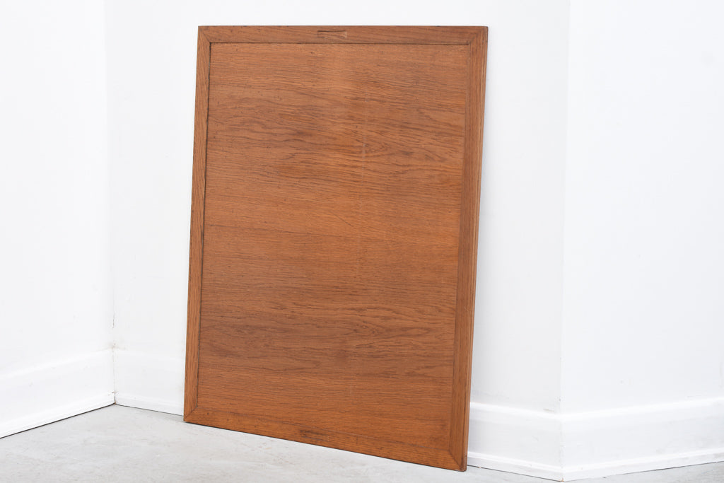 Lean-to beautician/barber mirror in teak