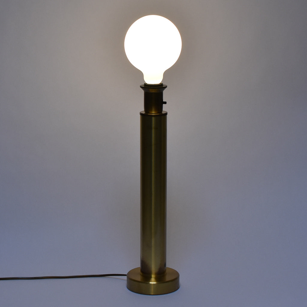 1960s tall brass table lamp
