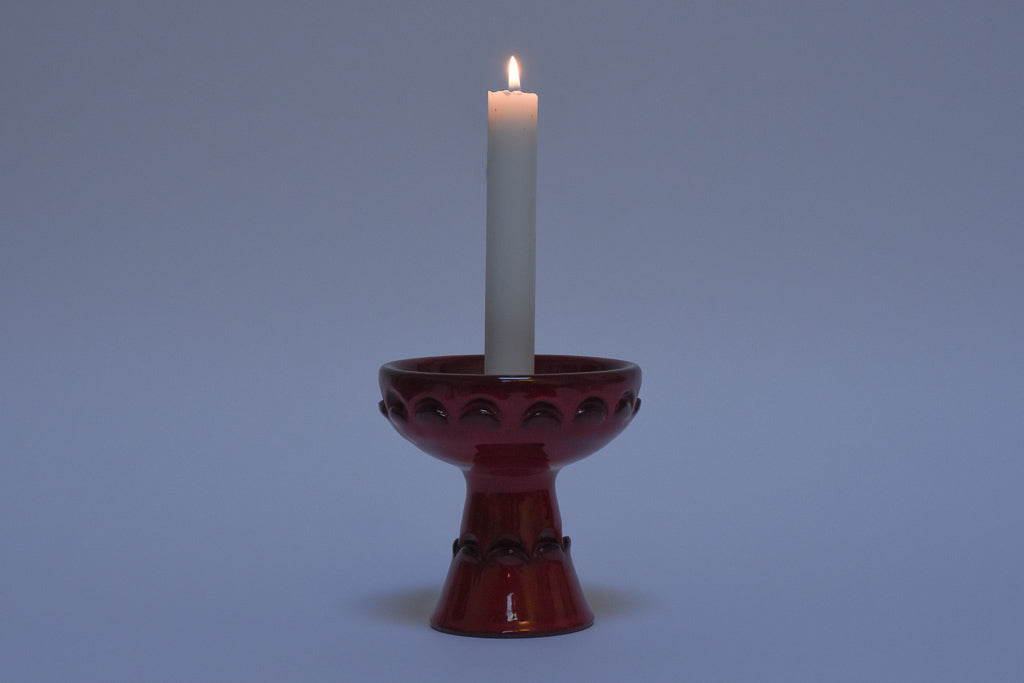 Vintage Italian ceramic candle holder