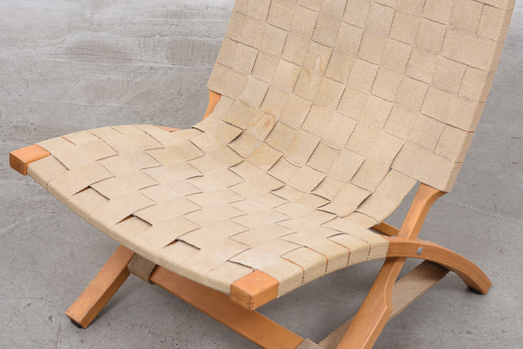 1960s oak folding chair