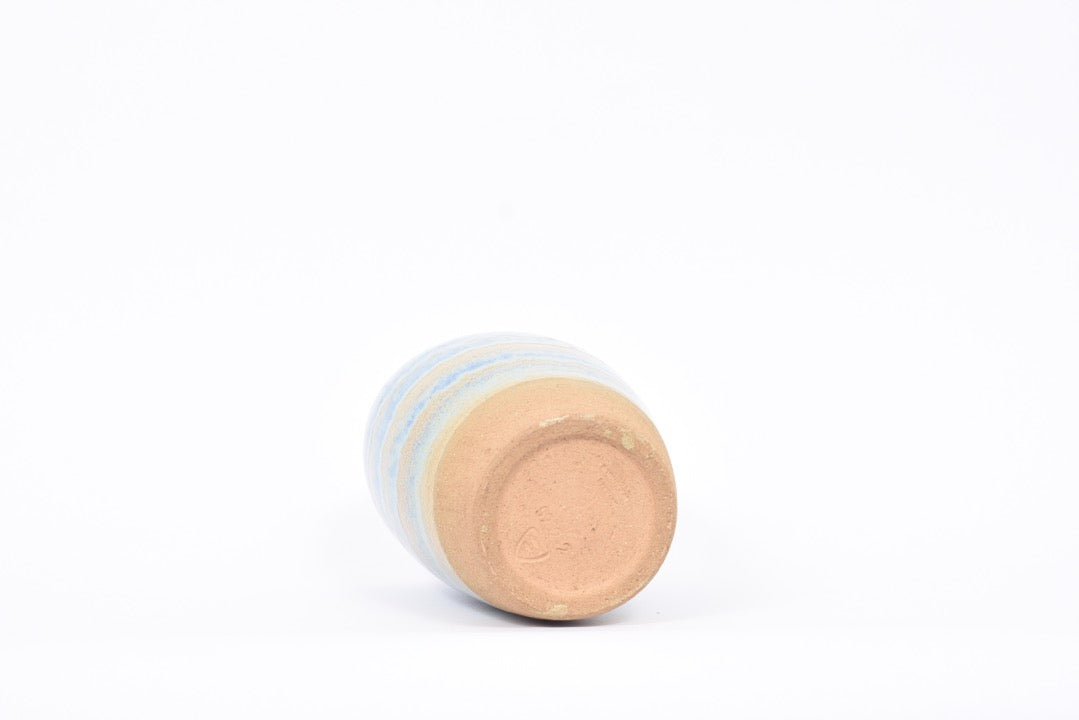 Blue stoneware vase by Michael Andersen & Søn