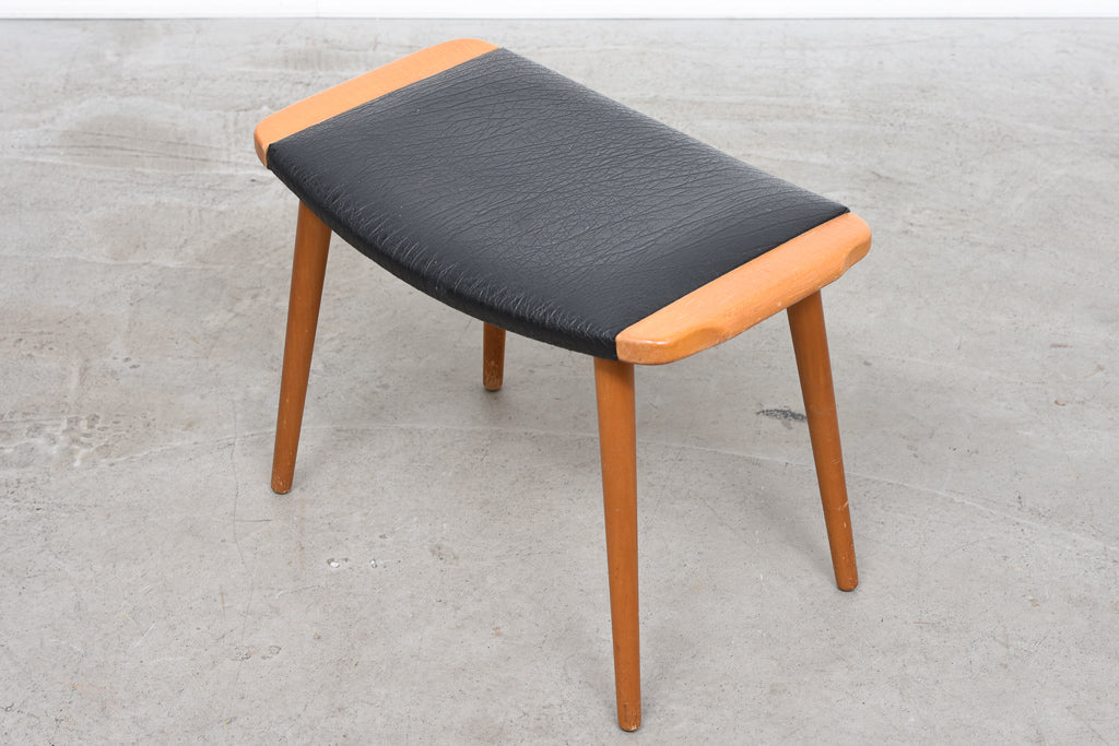1960s beech foot stool
