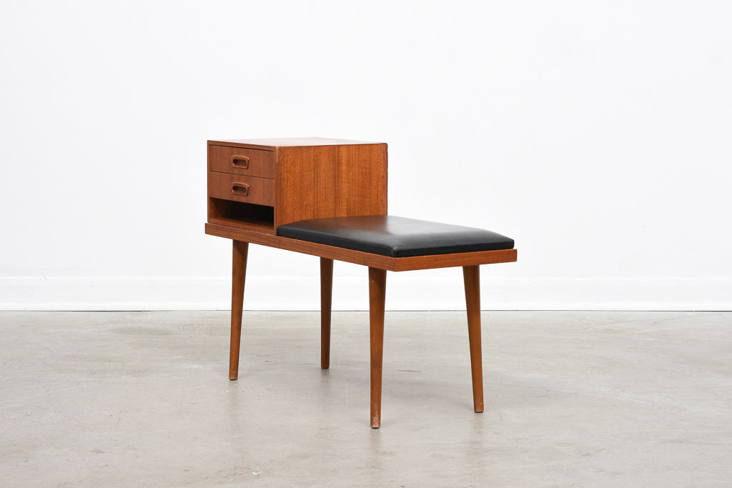 1960s Norwegian telephone bench