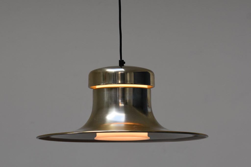 Vintage ceiling lamp with brass finish