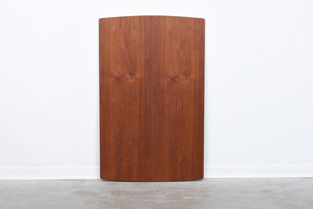 Extending rectangular teak dining table