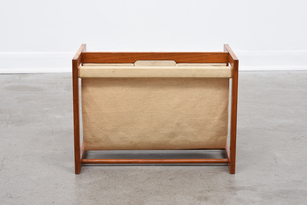 Teak magazine rack by Aksel Kjærsgård