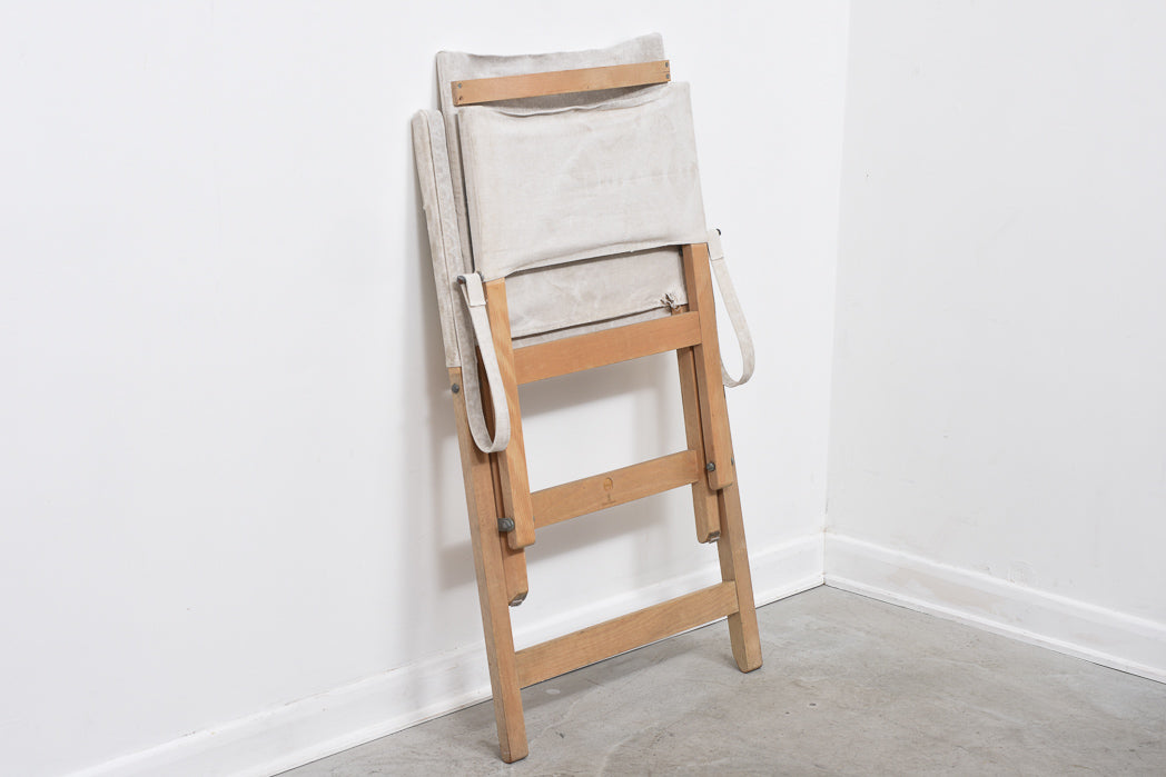 Folding deck chair by Lauge Vestergård