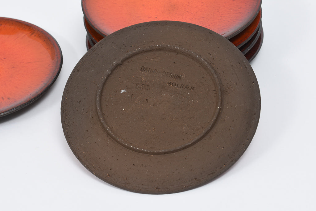 1960s side plates by Holbæk Keramik