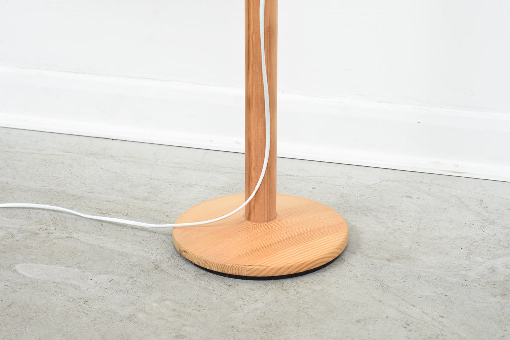 Vintage pine floor lamp