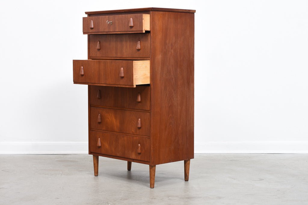 1950s teak chest of drawers