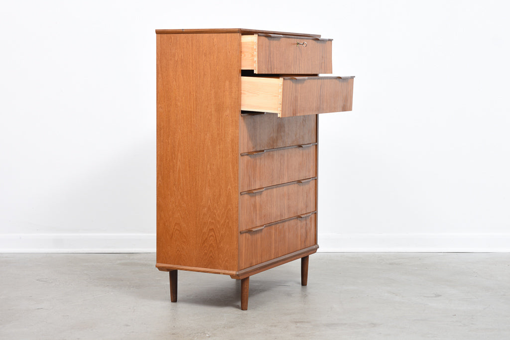 Large chest of drawers in teak