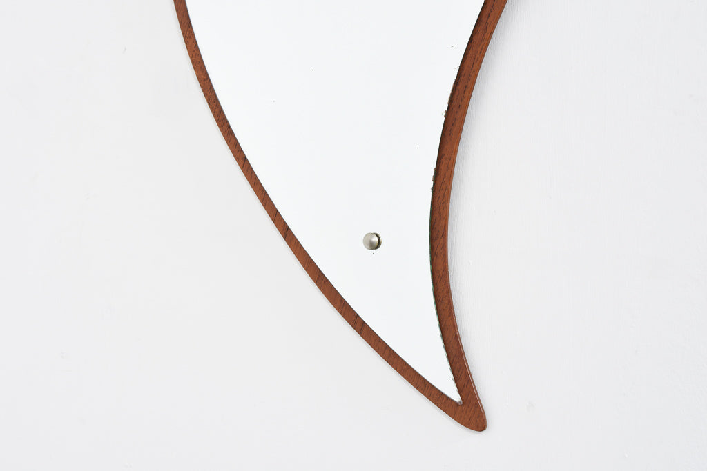 Decorative teak mirror