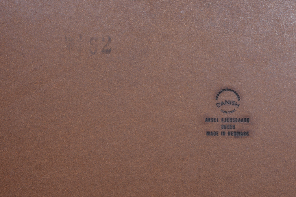 Square teak mirror by Aksel Kjærsgård