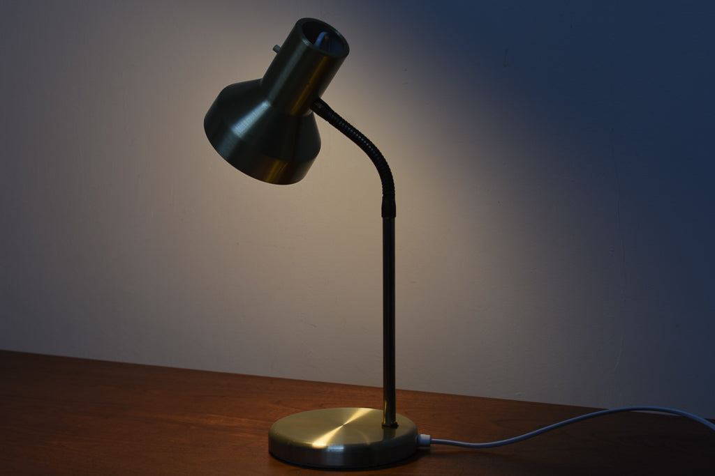 1960s Danish brass table lamp