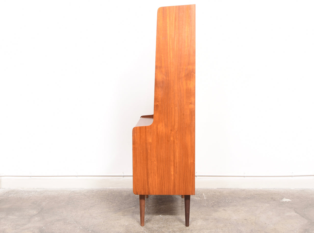 Two available: Teak bookshelf with low storage