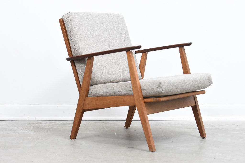 Danish lounger in teak + oak