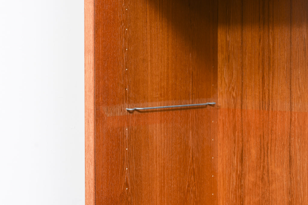 Two available: Tall teak bookshelves by Poul Hundevad