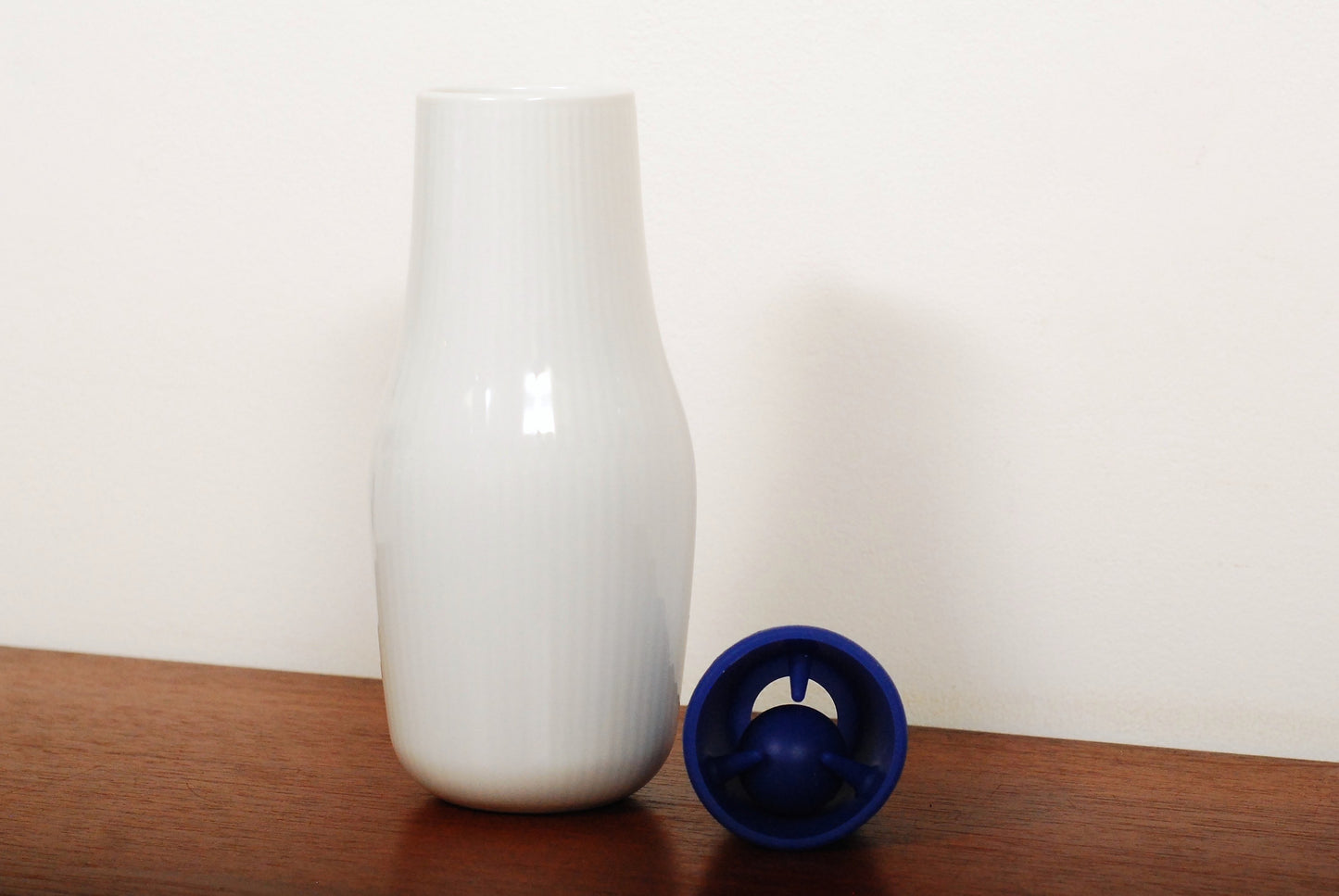 White Fluted bottle by Royal Copenhagen