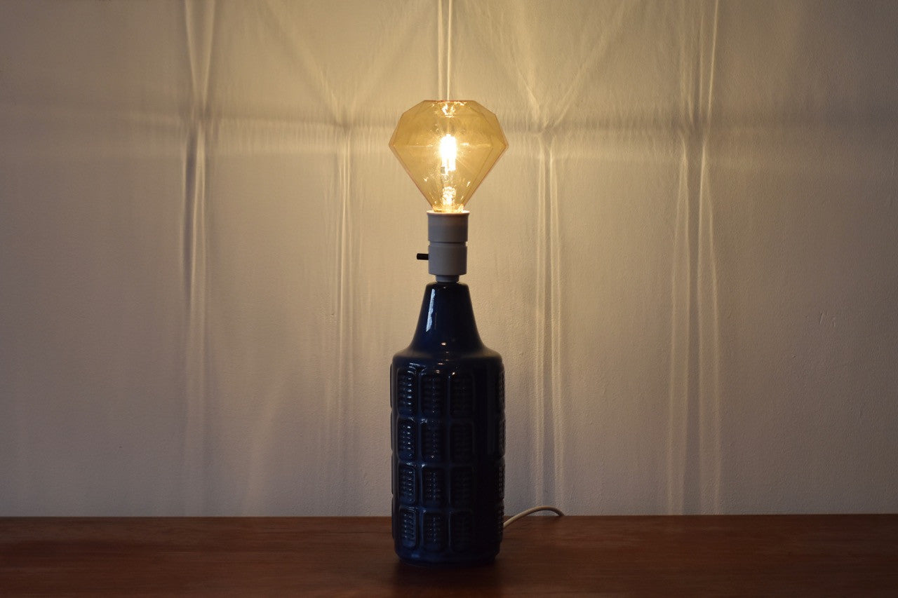 Large stoneware table lamp by Soholm Stentoj