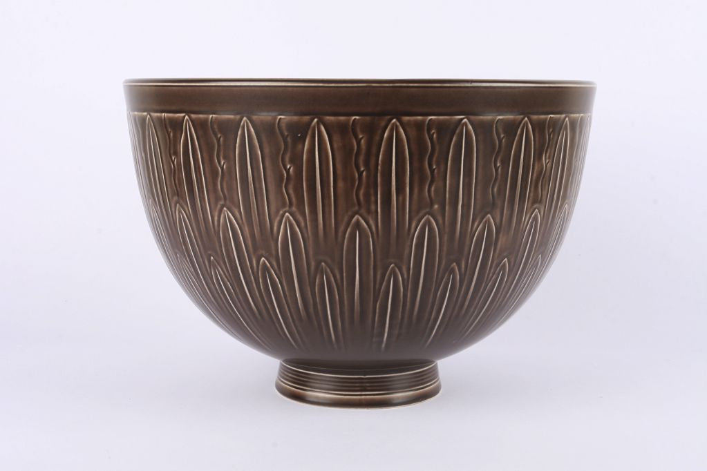 Large ceramic bowl by Nils Thorsson