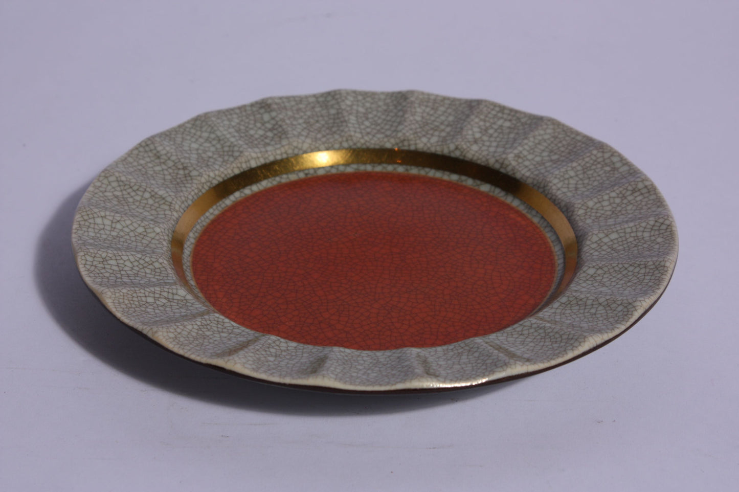 Royal Copenhagen crackleware plate no. 1