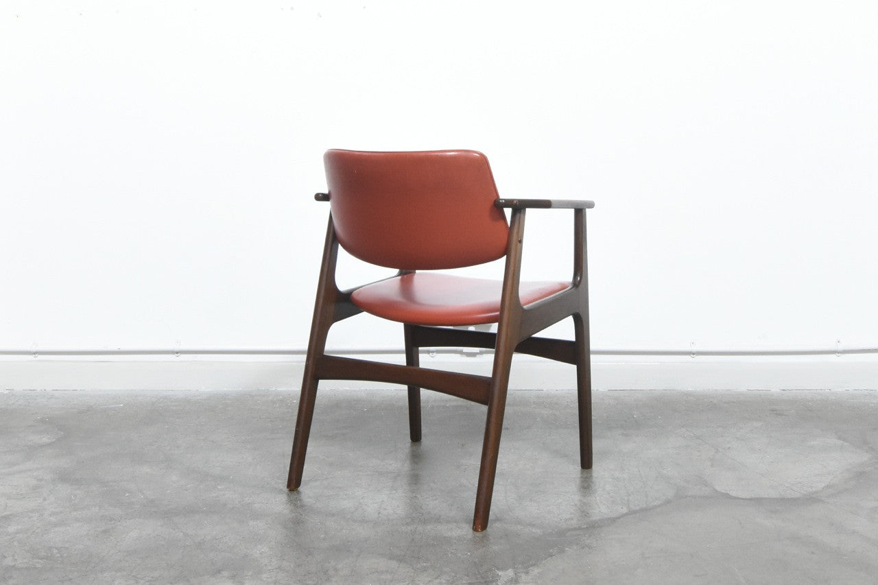 Stained beech desk chair