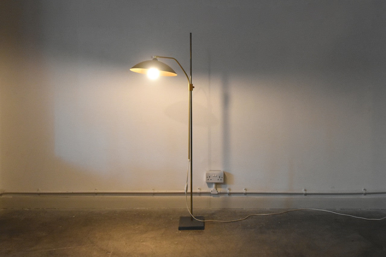 Brass floor lamp