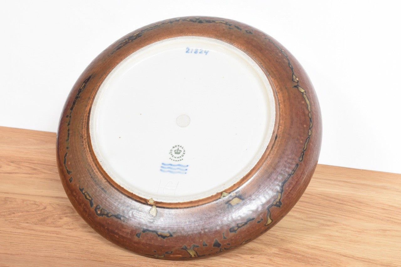 Ceramic dish by Carl Halier for Royal Copenhagen