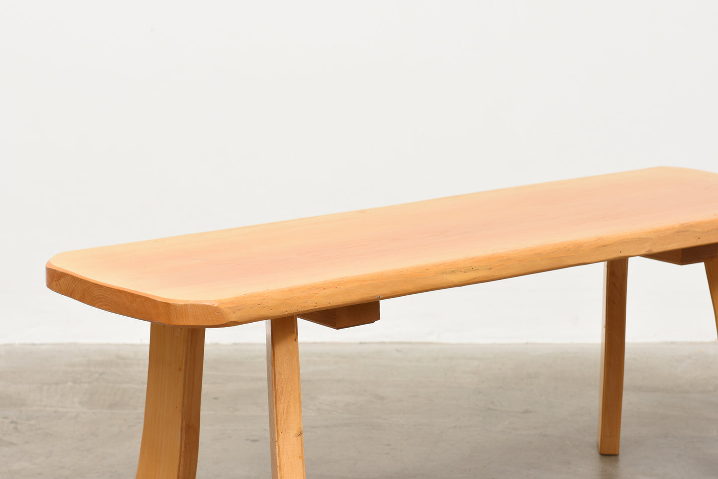 1970s pine bench by Kalle Langsjö