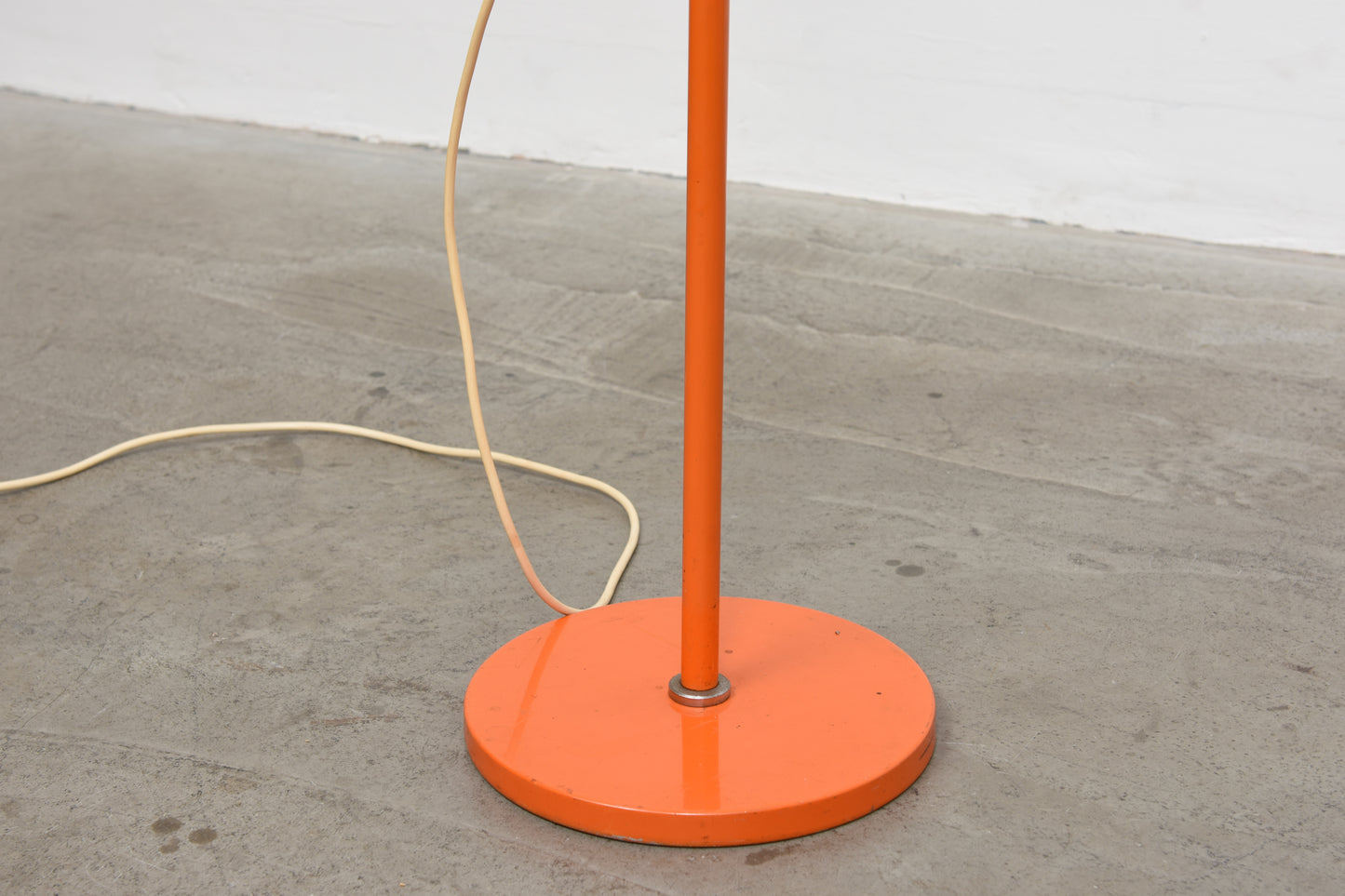 1960s floor lamp with orange shade