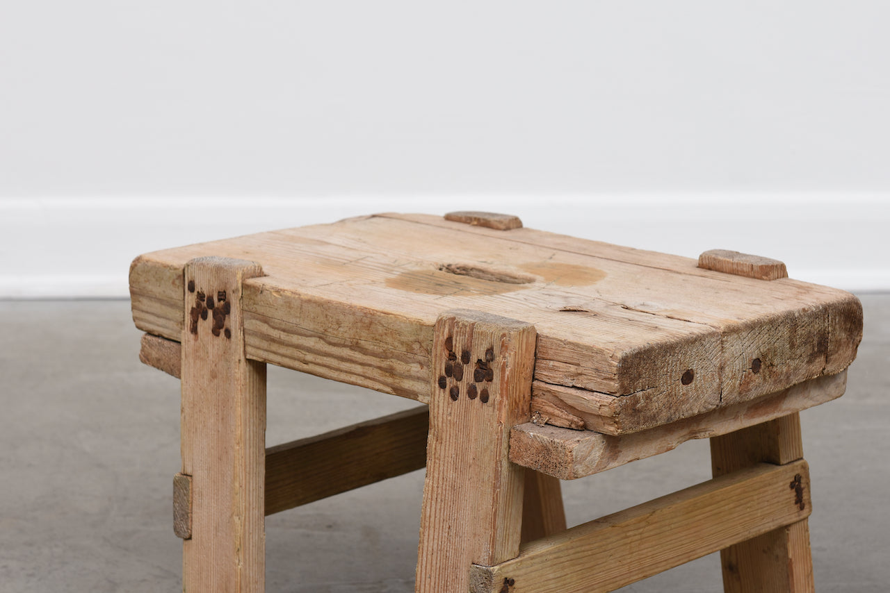 19th century Swedish milking stools selection #3