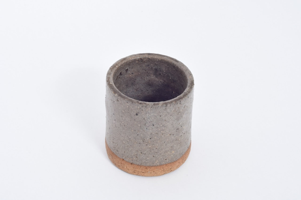 Round stoneware storage cup by Conny Walther