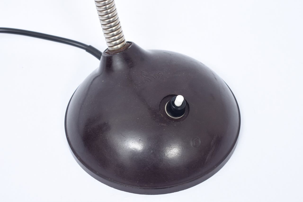 German enamel desk lamp