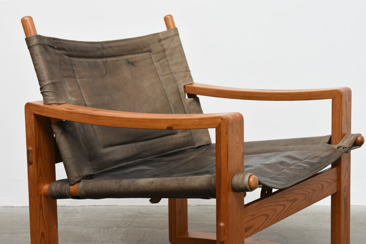 1960s safari chair by Børge Jensen