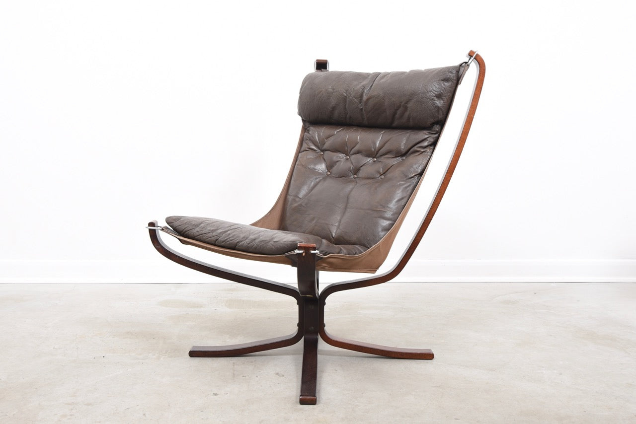High back Falcon chair by Sigurd Ressell