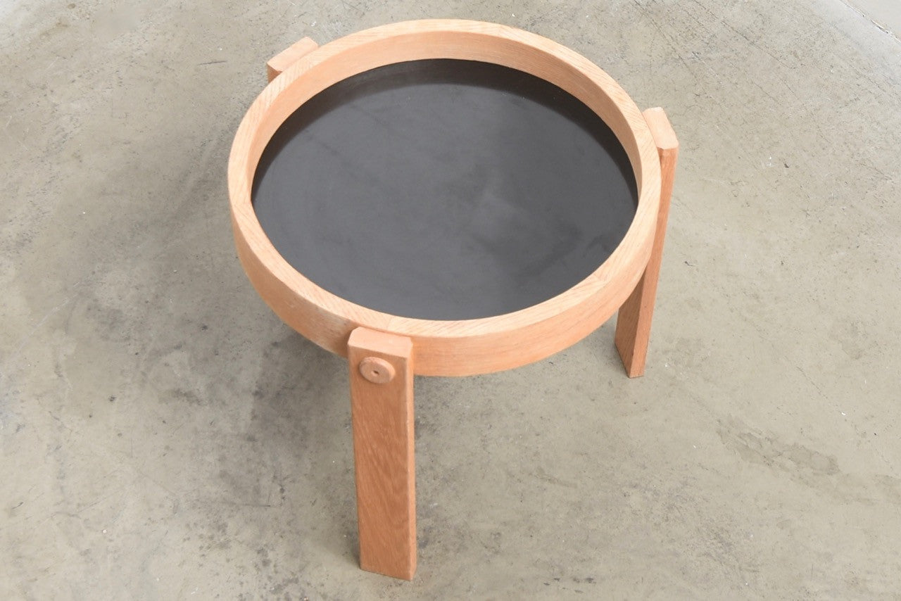 Oak side table by Dyrlund