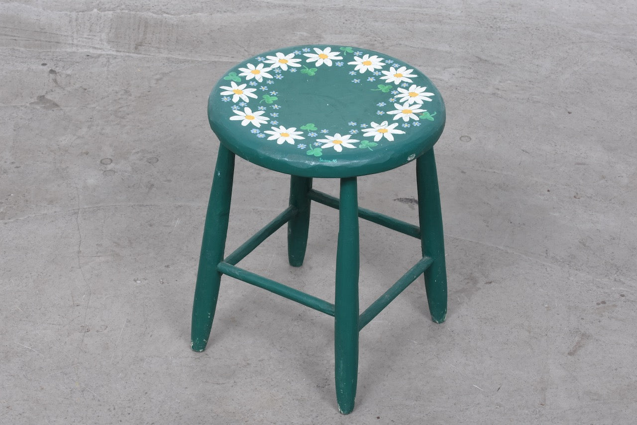 1950s chiselled Swedish stool
