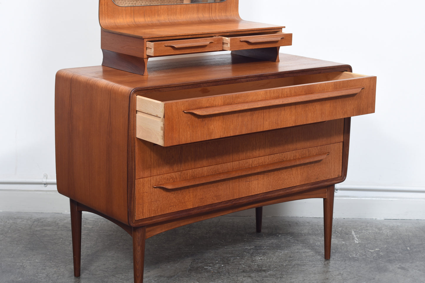 1950s Danish dresser by Johannes Andersen in teak