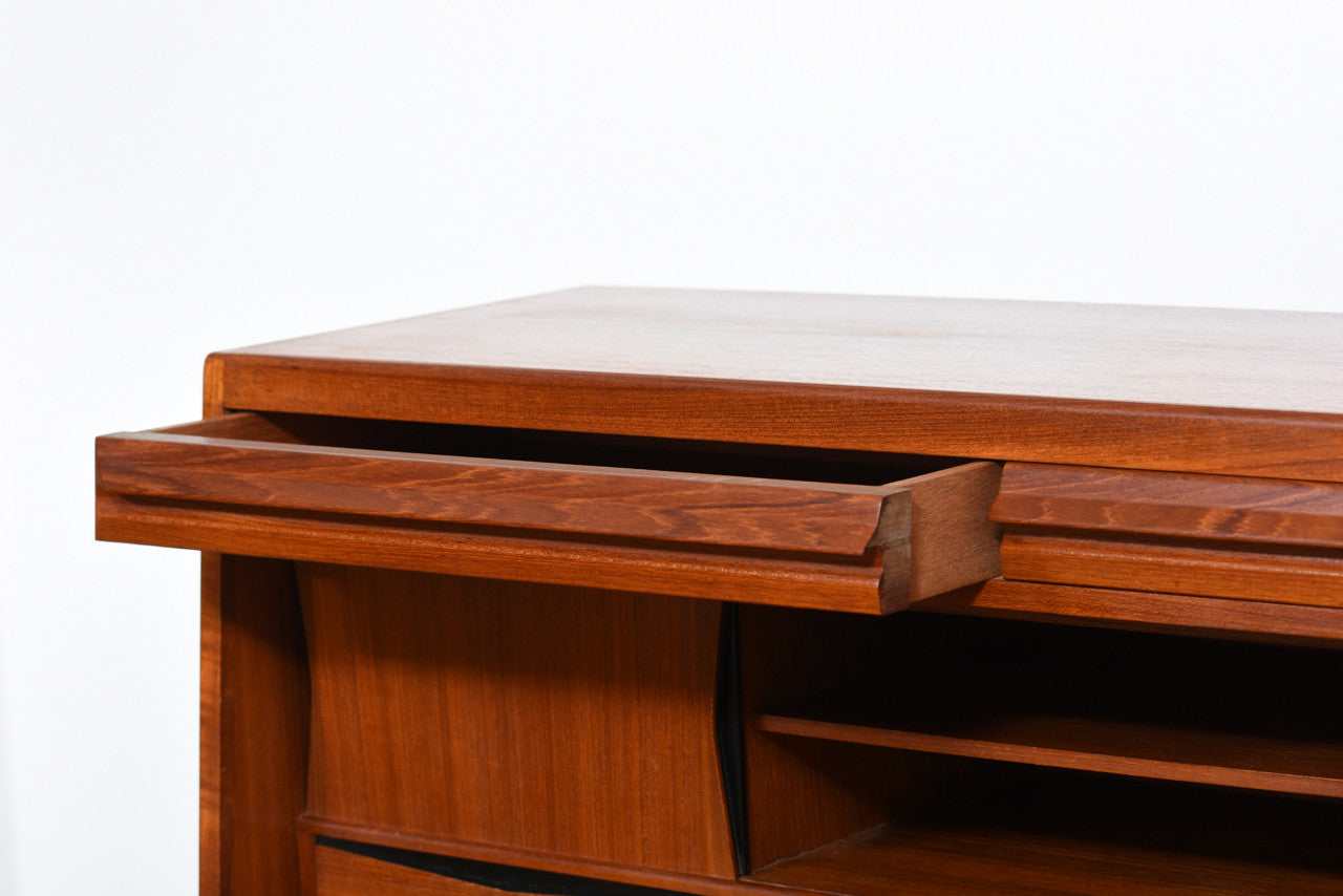 Teak secretary by Erling Torvits