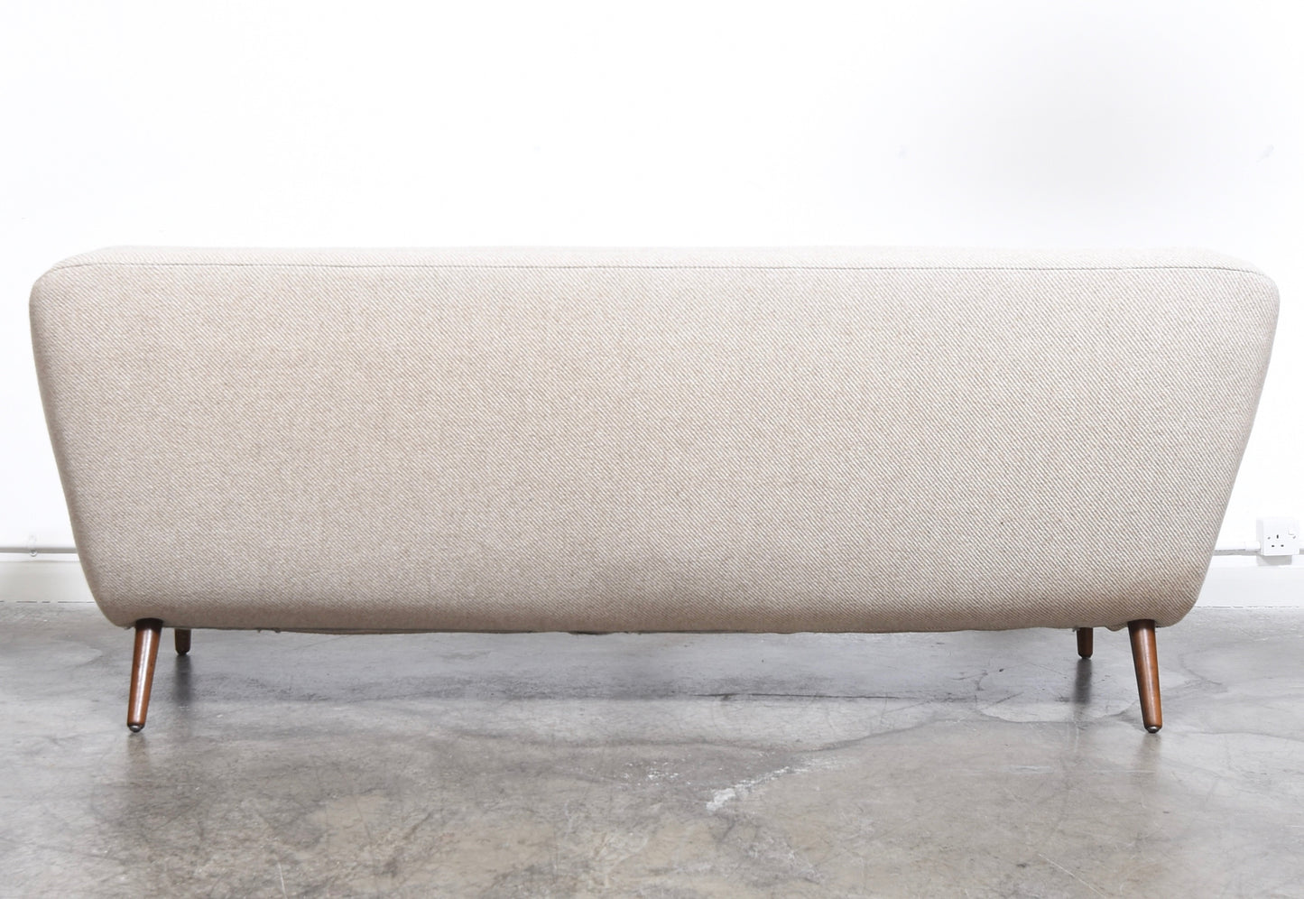1960s three seat sofa with wool upholstery